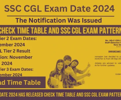 ssc exam time table 2024